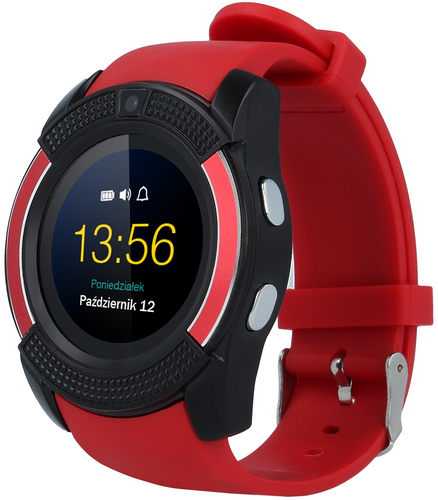 Smartwatch Hykker Chrono 3 czerwony na Arena.pl