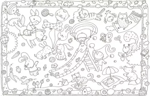 Monumi COLOURING POSTER XXL - Dla Malucha na Arena.pl
