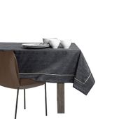 Obrus Plamoodporny VESTA Mankiet + Lamówka 110x140 C. Szary AmeliaHome