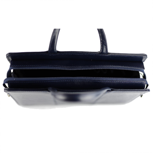 512 Damski skórzany kuferek mały - granat KEMER na Arena.pl