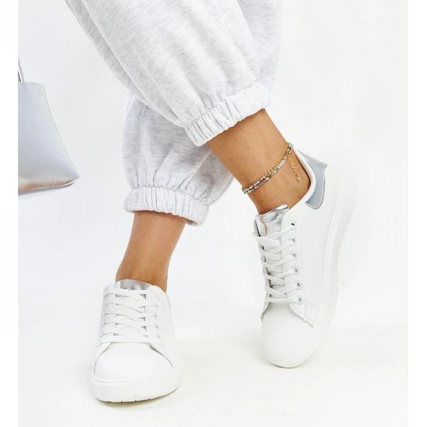 Białe trampki na platformie r.36 zdjęcie 4