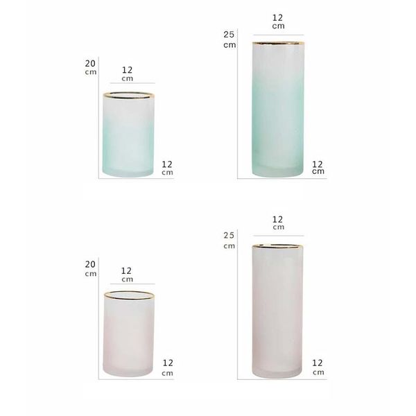 Wazon - Nordic - Matowe Szkło  Hydroponika - HOME Zielony S zdjęcie 3