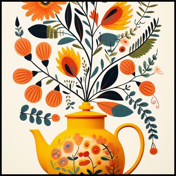 Plakat 100x100cm Bujna Herbata zdjęcie 2