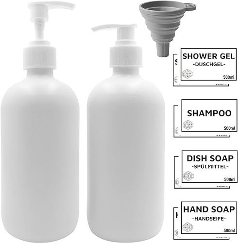 Dozownik do Mydła Szamponu Szklany 500ml 2szt na Arena.pl