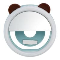 Lampa LED Ring do selfie na telefon RK12 niebieski miś