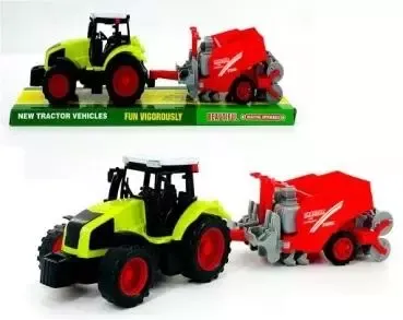 Traktor z maszyną rolniczą zdjęcie 1