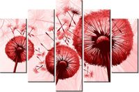 100CM 150CM OBRAZ 5 ELEM DMUCHAWCE CZERWIENI ŚCIENNY