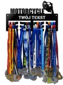 Wieszak na medale MOTORCYCLE twoje imię dowolny tekst 132.3