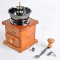 MŁYNEK DO MIELENIA KAWY PIEPRZU DREWNIANY RĘCZNY