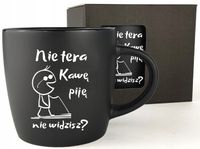 Duży kubek z własnym nadrukiem do kawy herbaty na prezent urodziny