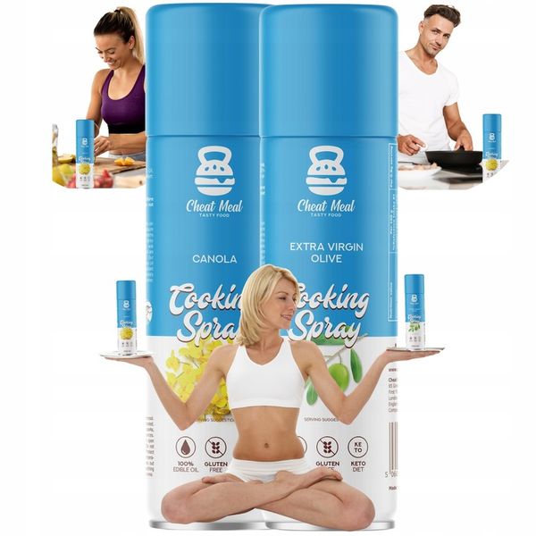 OLEJ RZEPAKOWY + OLIWA Z OLIWEK 250ml W sprayu 250 ML do smażenia ZESTAW zdjęcie 1