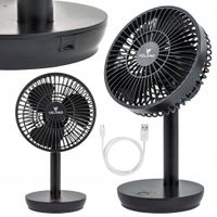 WENTYLATOR BIURKOWY AKUMULATOROWY WIATRAK BEZPRZEWODOWY STOŁOWY CICHY