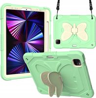 Etui iPad Pro 11 2018-2021 Pancerne Motyl Pasek Rysik Zielone