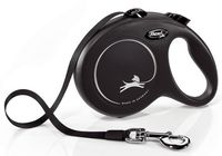 Smycz automatyczna dla psa z blokadą Flexi New Classic taśma L 5m czarna