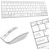 ZESTAW KLAWIATURA BEZPRZEWODOWA + MYSZ MYSZKA USB 2.4GHZ QWERTY PL SLIM