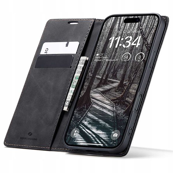 Spacecase Wallet Iphone 17 Pro Black zdjęcie 1