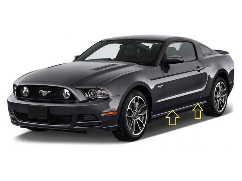 Ford Mustang 2005-2014 - Listwy chrom boczne drzwi chromowane zdjęcie 1