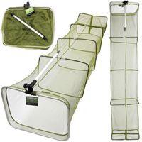 SIATKA WĘDKARSKA PROSTOKĄTNA SADZYK 2,5M 35x45CM SZTYCA 5 OBRĘCZ NECO