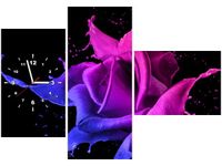 100CM 70CM ZEGAR 3 ELEM RÓŻA FARB JAKUB BANAŚ ŚCIENNY OBRAZ