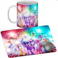 ZESTAW KUBEK + PODKŁADKA - MY LITTLE PONY - PREZENT WIELE WZORÓW + IMIĘ