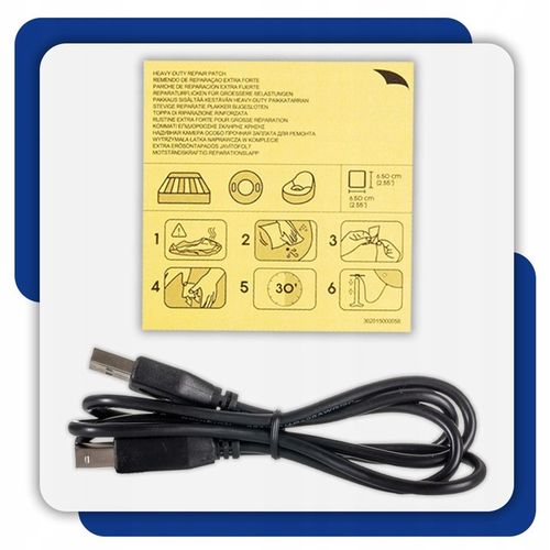 MATERAC DMUCHANY Z POMPKĄ USB ŁÓŻKO DO SPANIA 203 x 152 CM BESTWAY 671BS na Arena.pl