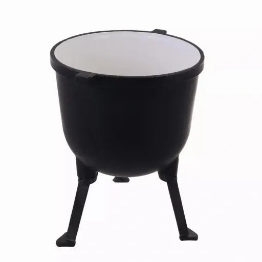 Kociołek żeliwny emaliowany garnek myśliwski 11 L zdjęcie 11