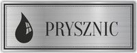 Tabliczka Grawerowana piktogram PRYSZNIC ŁAZIENKA