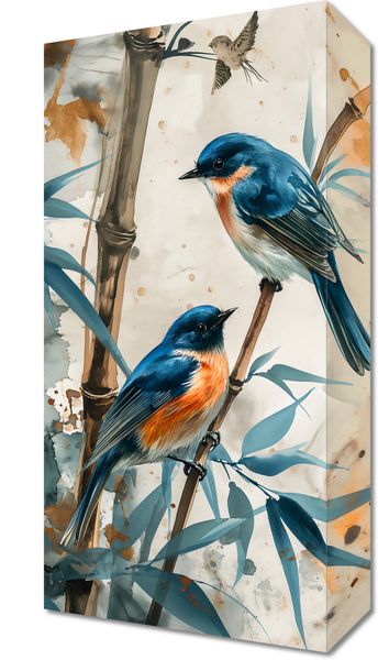 Obraz 20x40cm Trzy Ptaki zdjęcie 1