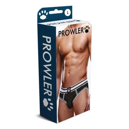 prowler brief xs - majtki na paskach z otwartym tyłem, czarno-białe na Arena.pl