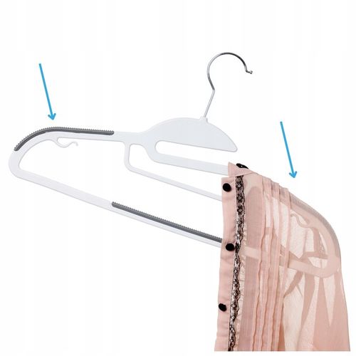 WIESZAKI NA UBRANIA PLASTIKOWE ANTYPOŚLIZGOWE WIESZAKI DO SZAF X20 na Arena.pl