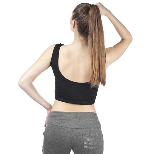 TOP CROP OPEN BACK /CZARNY na Arena.pl