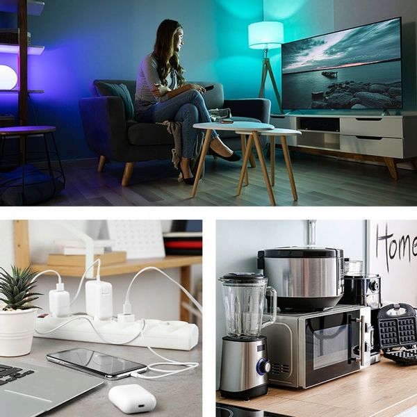 Qoltec Przedłużacz Listwa zasilająca 8 gniazd 1.8m podświetlany włącznik zdjęcie 7