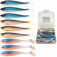 Gumy Etuso Pantera Zestaw 9szt 9cm 5.5g Przynęty Spinningowe Wędkarskie