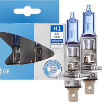 Żarówki GE H1 55W 12V SportLight +50% Więcej Światła Białe Komplet