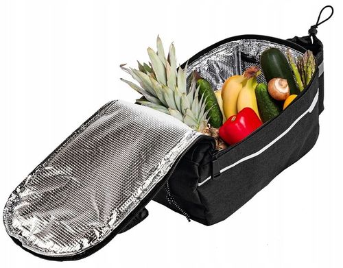 TORBA NA BAGAŻNIK NA ROWER TERMICZNA SAKWA ROWEROWA ODBLASKOWA na Arena.pl