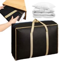 Torba do przechowywania z włókniny czarno złota 78x55x25