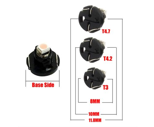 ŻARÓWKA LED T4.7, T5, R5, W1,2W, W2W 0,2W  12V zegary 20lm niebieska na Arena.pl