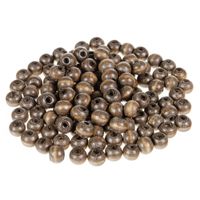 Drewniane koraliki KULA 8mm lakierowane matowe 120szt. brąz ciemny