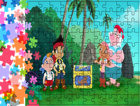 Puzzle tradycyjne Jake - Piraci z Nibylandii