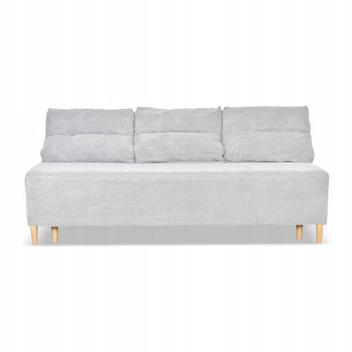 Kanapa sofa KIMO funkcja spania pojemnik Anafi szara sztruks na Arena.pl