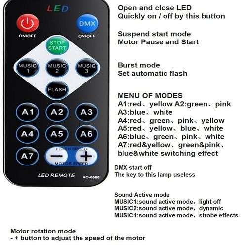 Kula dyskotekowa Disco Ball RGB LED reflektor sound active + pilot na Arena.pl