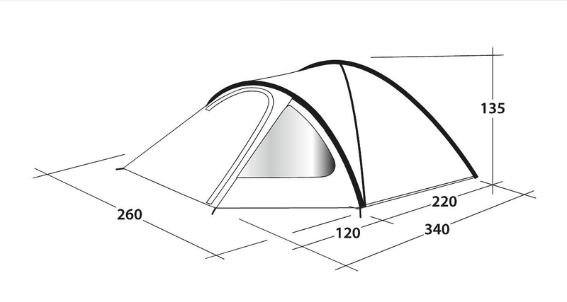 Outwell | Tent | Cloud 4 | 4 person(s) zdjęcie 8