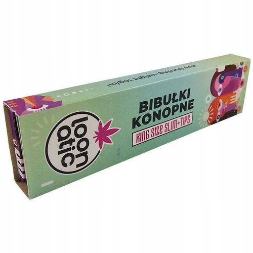 bibułka konopna king size slim loonatic + tips na Arena.pl