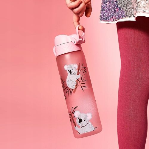 BIDON RÓŻ BUTELKA BEZ SŁOMKI Z USTNIKIEM SPORTOWYM KOALA ION8 0,5 L na Arena.pl