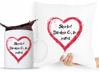 Zestaw Poduszka + Kubek Walentynki Dla Dziewczyny Z Nadrukiem Ze Zdjęciem