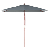 Parasol ogrodowy 144 x 195 cm szary FLAMENCO