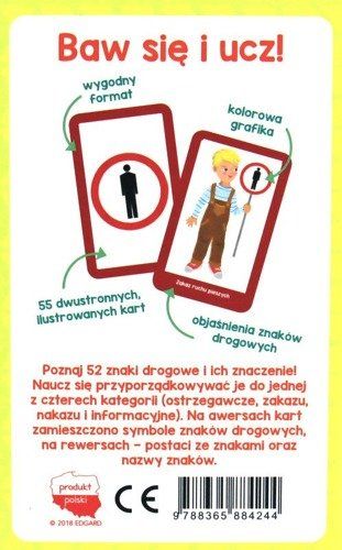 Karty edukacyjne - Znaki drogowe na Arena.pl