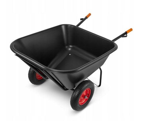 Taczka ogrodowa dwukołowa koleba wózek paszowy JAPONKA 350L PLASTIKOWY na Arena.pl