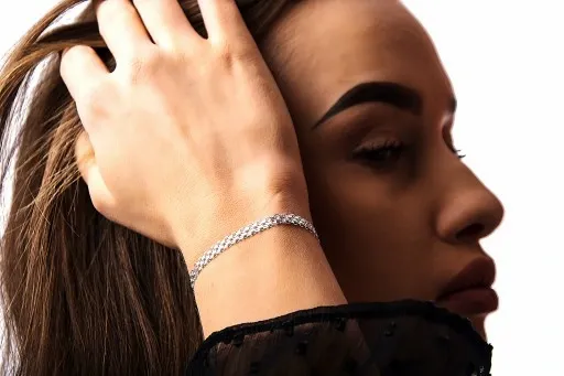 BRANSOLETKA SREBRNA DAMSKA 925 ŚLICZNA ELEGANCKA + GRAWER GRATIS SREBRO 925 zdjęcie 8