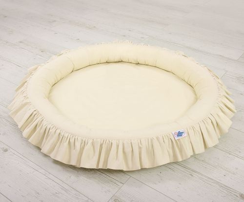 Gniazdko z falbanką - kremowy na Arena.pl